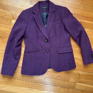 Classic purple wool blazer
